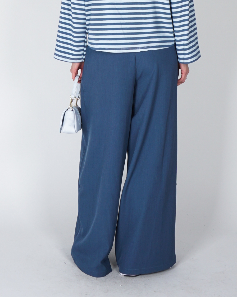 PANTALON DUBBELE PLOOI KESVER BLAUW