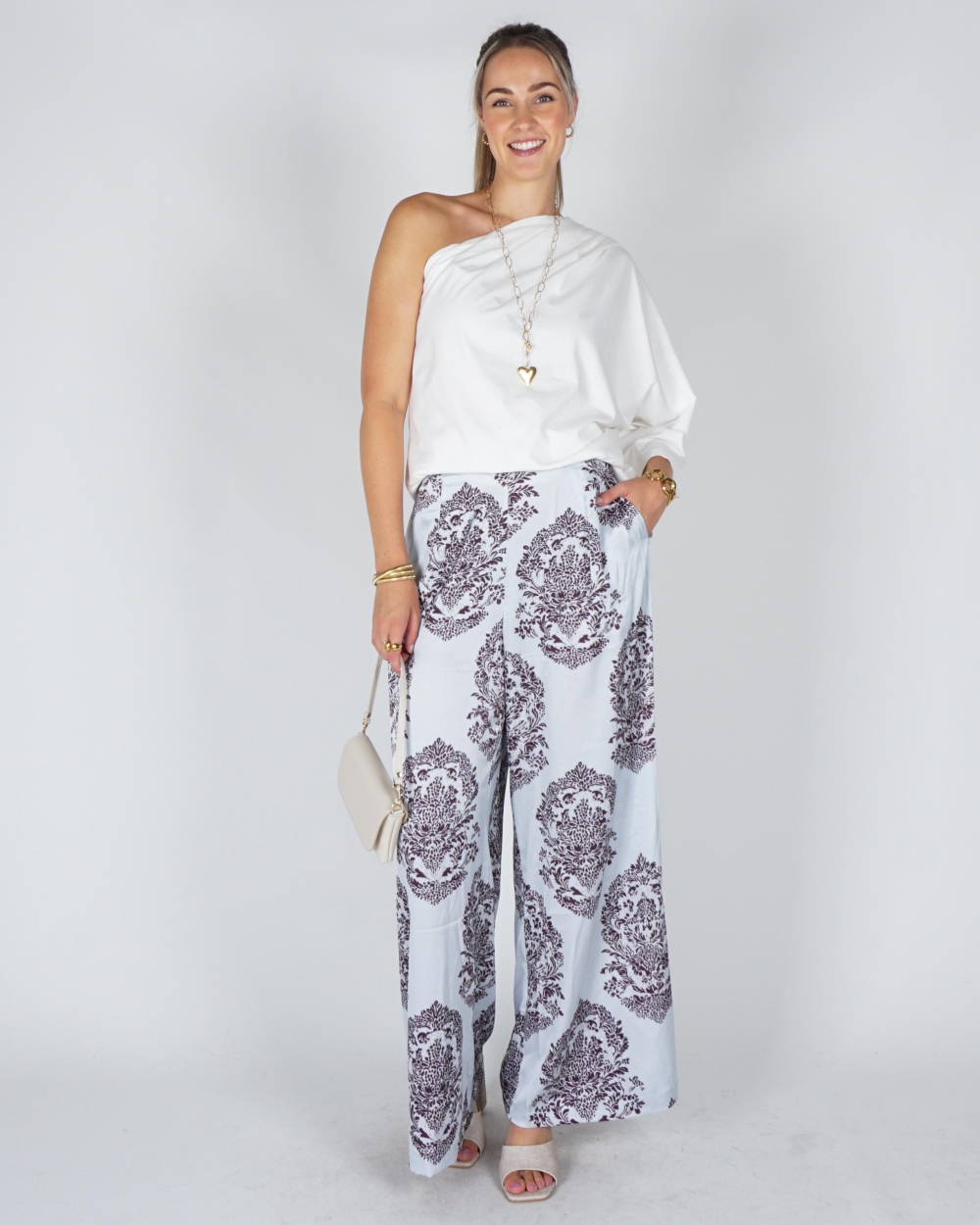Neo Noir PANTALON LUNET Lichtblauw