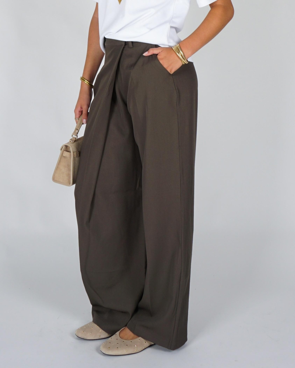 Neo Noir CALINA WRAP PANTALON Bruin