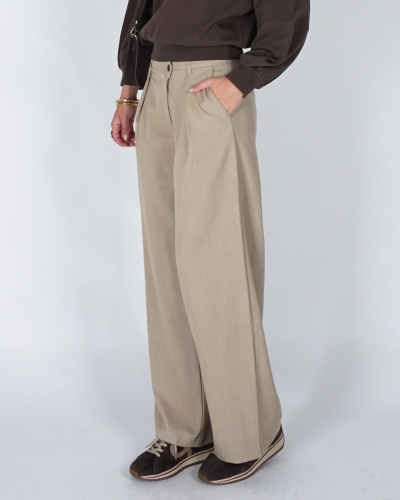 YAYA Geweven broek met wijde pijpen 01-301286-609