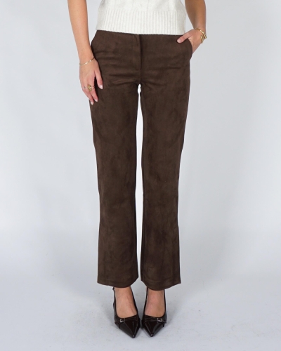 YAYA Su?de broek met wijde pijpen 01-309283-609