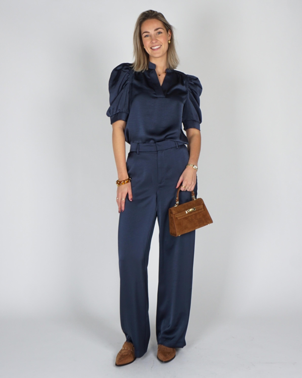 Neo Noir PANTS EMMETT Donkerblauw