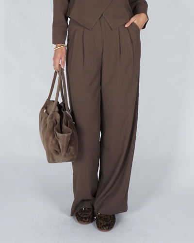Neo Noir ZOBA CREPE PANTALON Groen