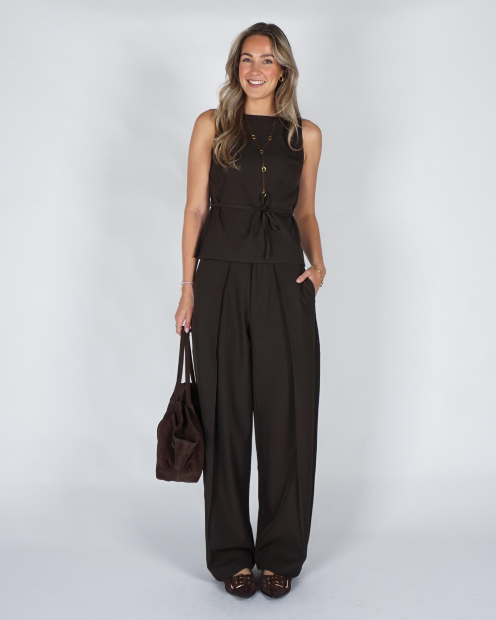 Neo Noir LUCILLE STRUCTURE PANTALON Bruin