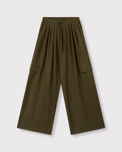 Refined Department CARGO PANTALON MILA Donkergroen