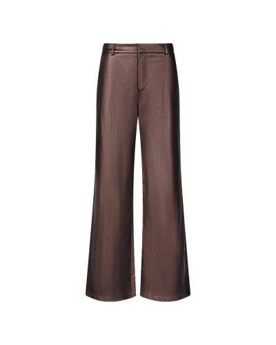 Nukus PANTS BODINE PU Bruin
