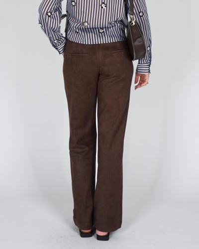 Nukus PANTALON JILL SUEDINE Bruin