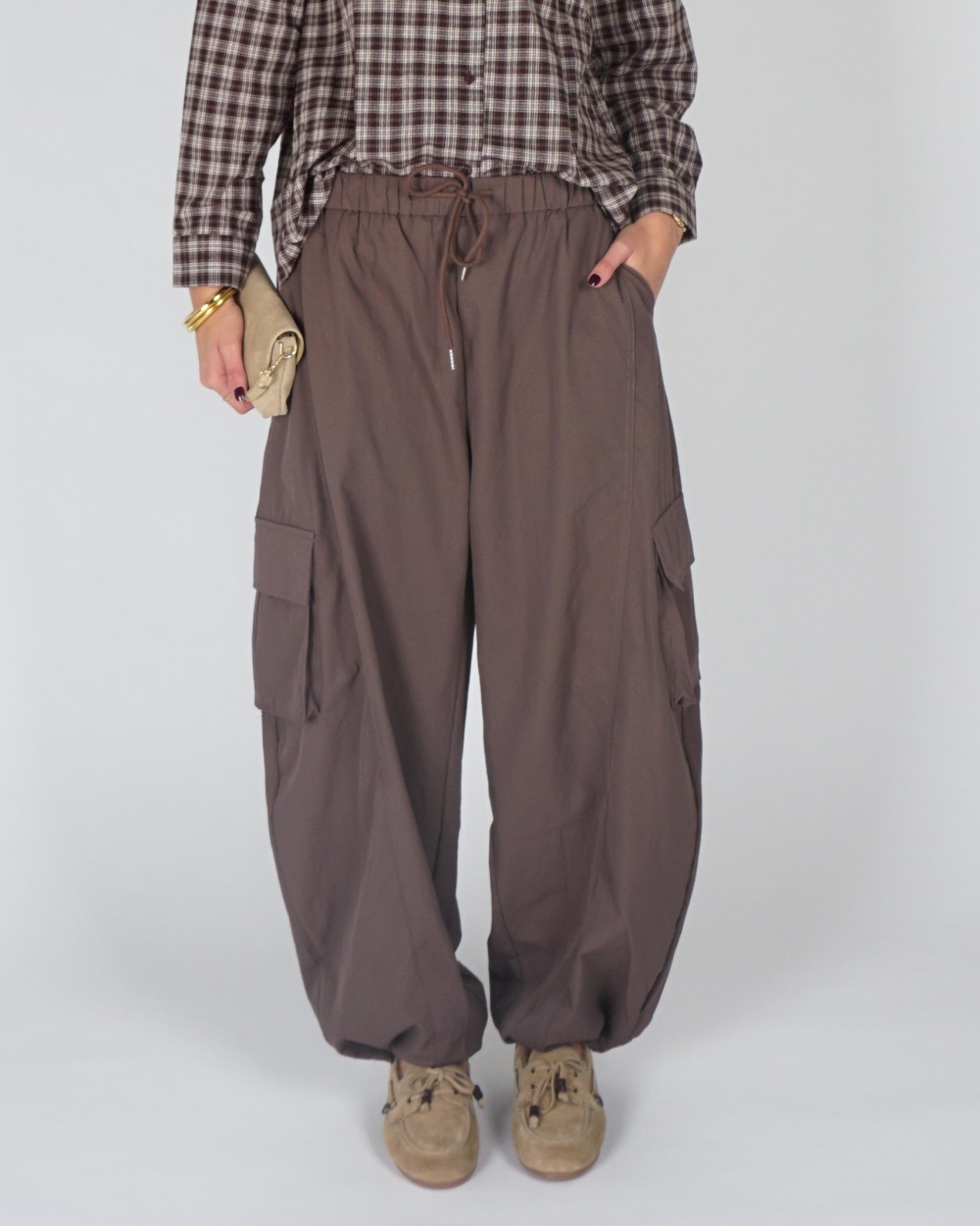 Gossip CARGO BALLON BROEK Bruin