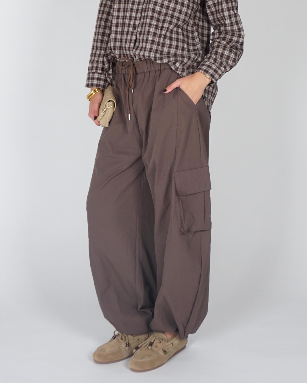 Gossip CARGO BALLON BROEK Bruin