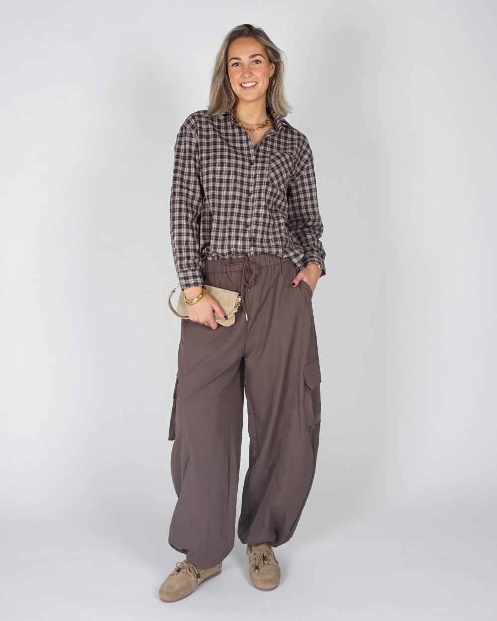 Gossip CARGO BALLON BROEK Bruin
