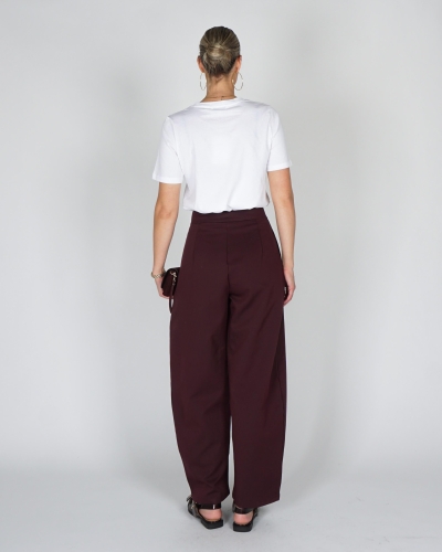 Gossip PANTALON MET PLOOI Plum