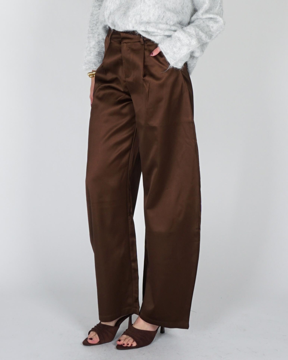 Gossip BALLON PANTALON SATIJN Bruin