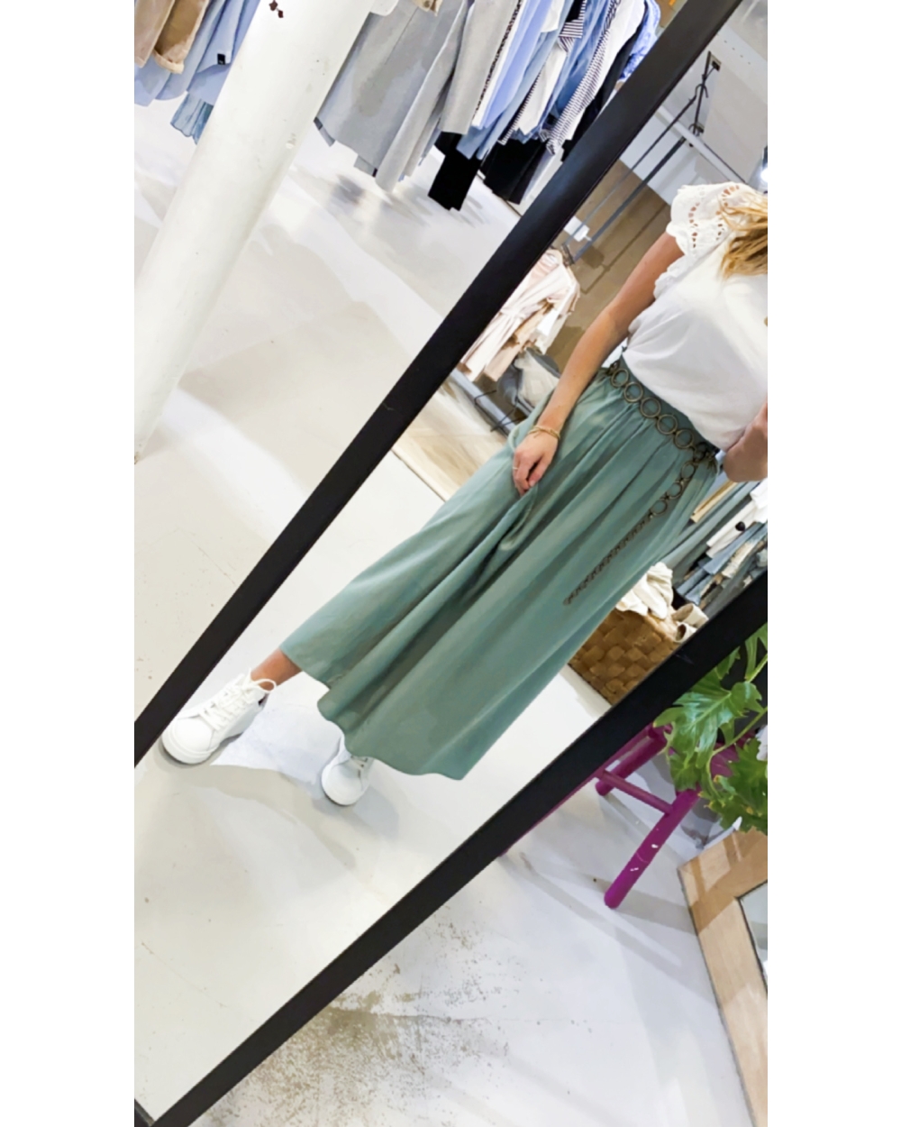 VENEDIG LIFE MAXI ROK GROEN
