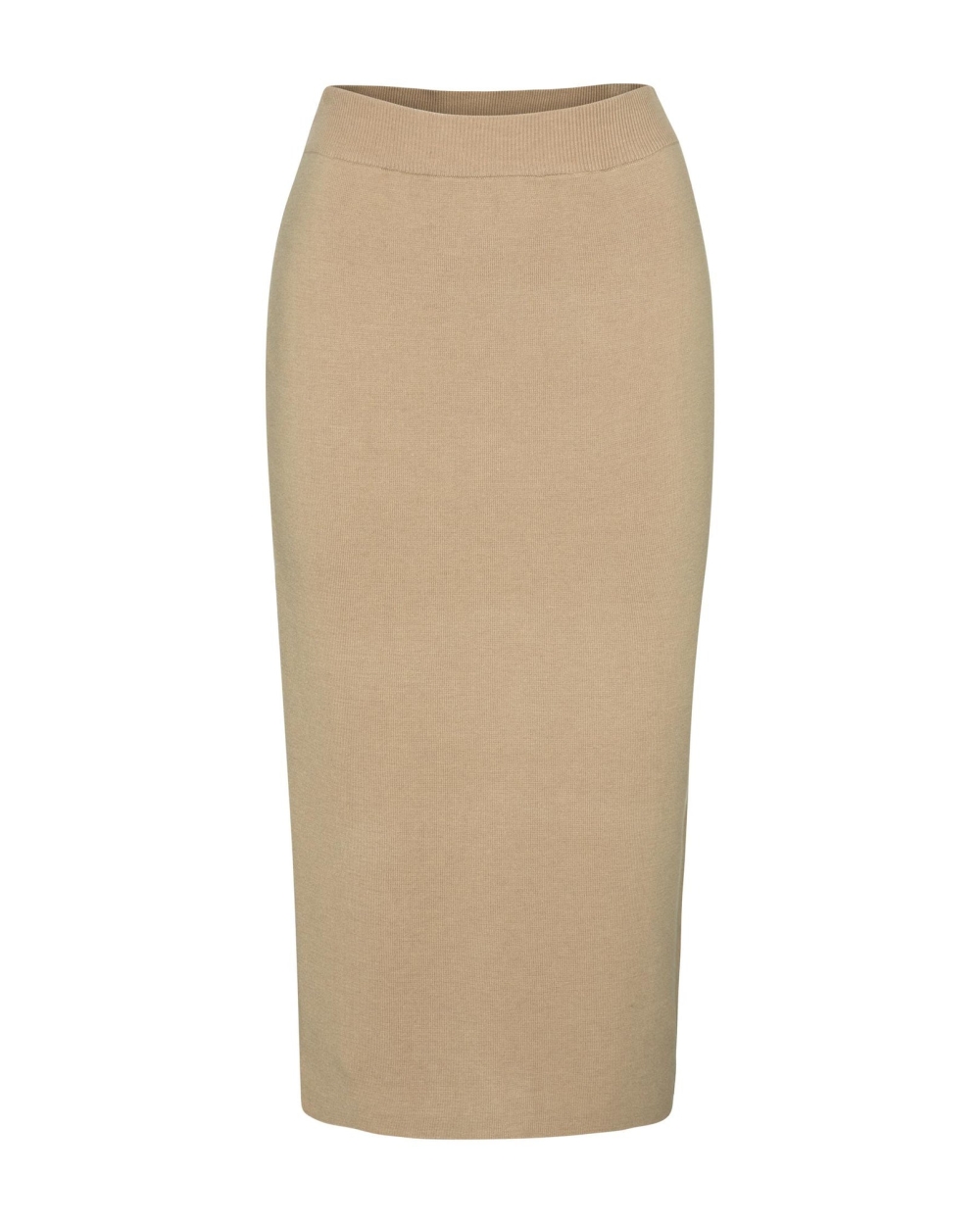 FIJN GEBREIDE ROK MET HOGE TAILLE 