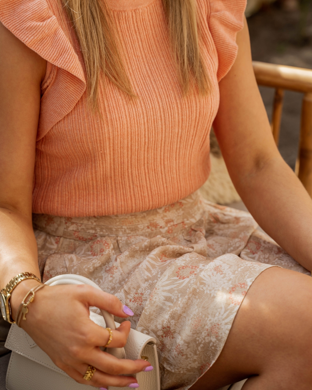 MINI ROK MET BLOEMENPRINT 