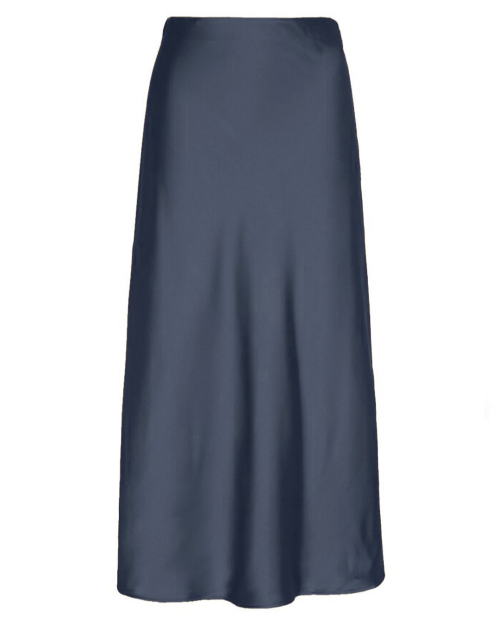SATIJNEN ROK DONKERBLAUW