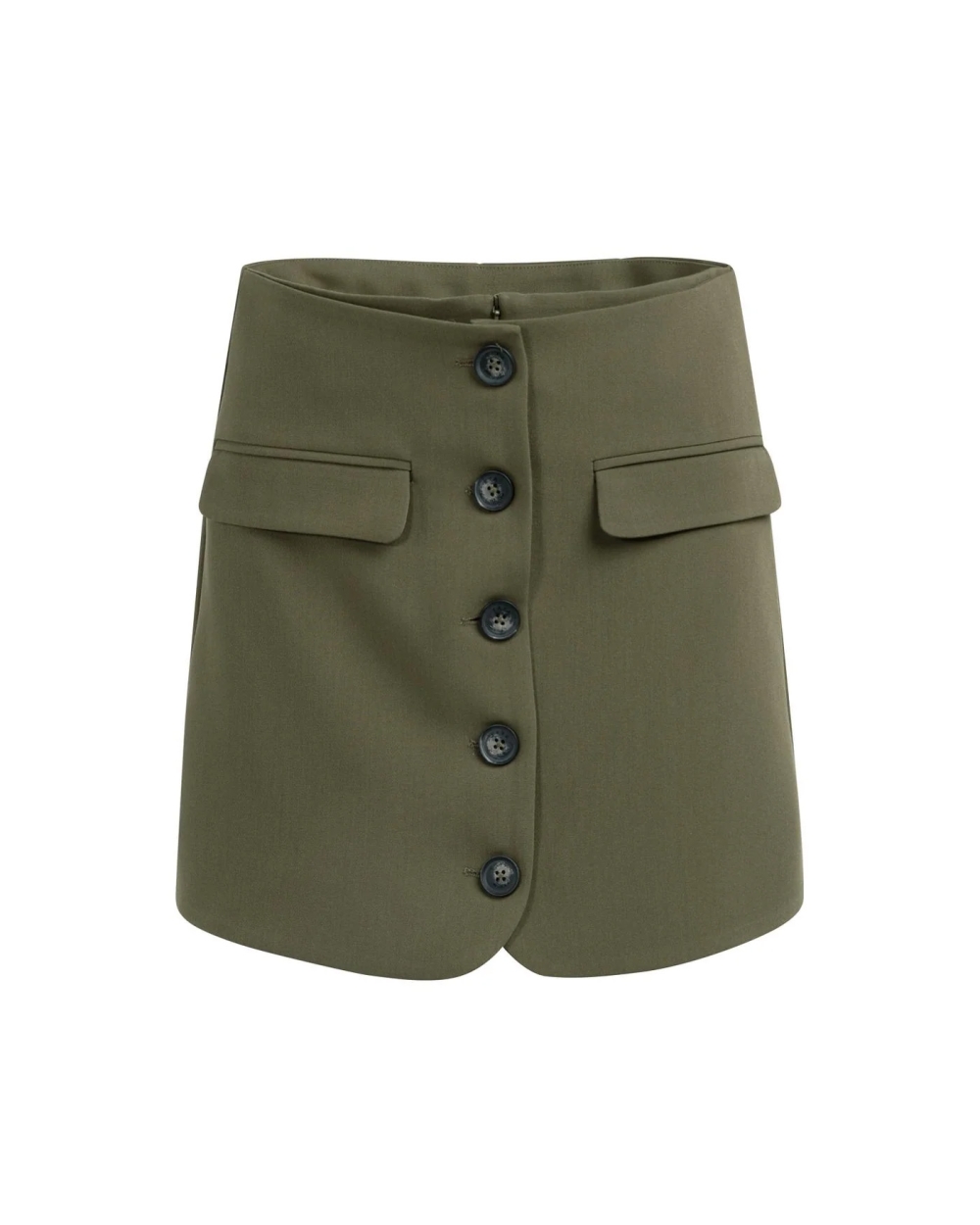MINI SKORT MET ZAKKEN ARMY GROEN