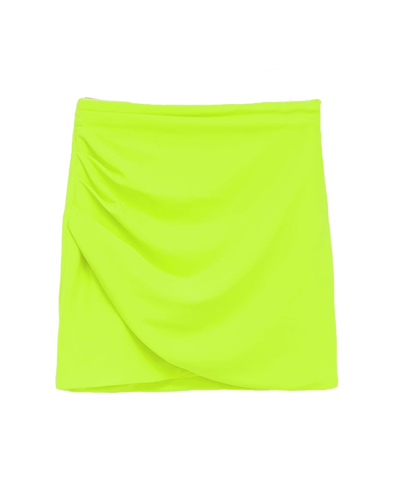 ROKJE MET RUFFLES NEON GROEN