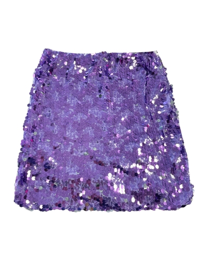PAILLETTEN ROK FLEUR LILA