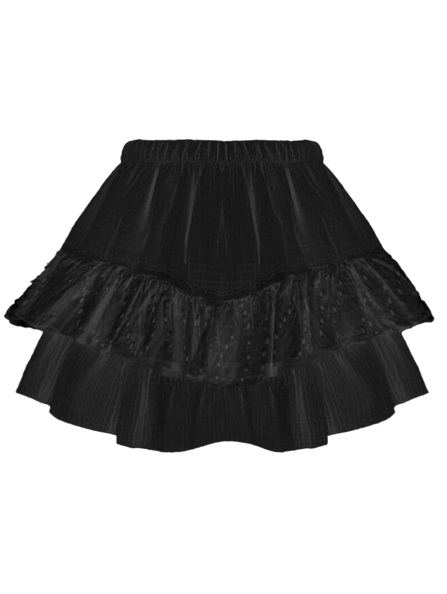 SKORT RHODE BRODERIE ZWART
