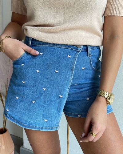 Gossip SKORT MET ROZE HARTJES