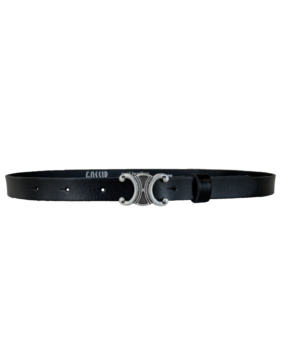 RIEM MINI LION ZILVER ZWART