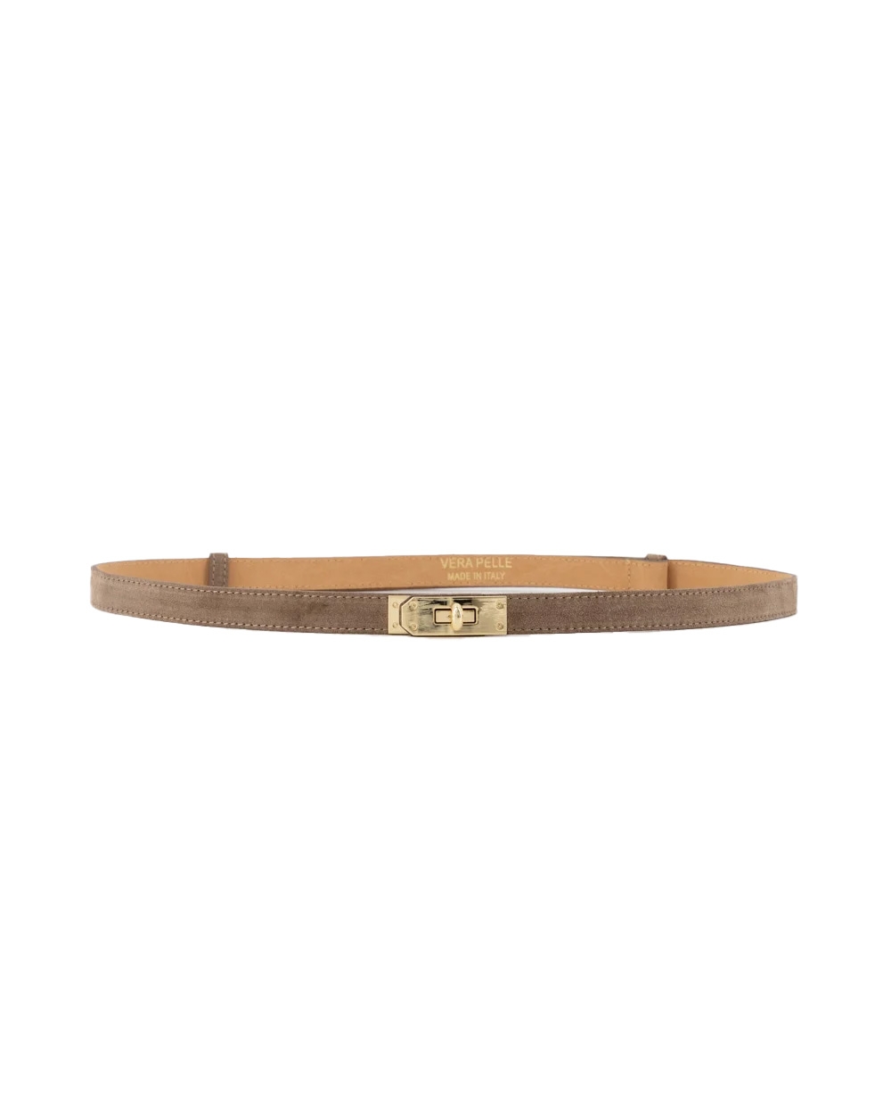 SCHAKELRIEM GARCIA SUEDE TAUPE