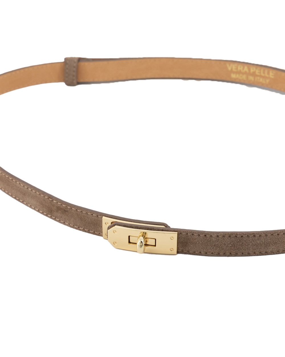 SCHAKELRIEM GARCIA SUEDE TAUPE
