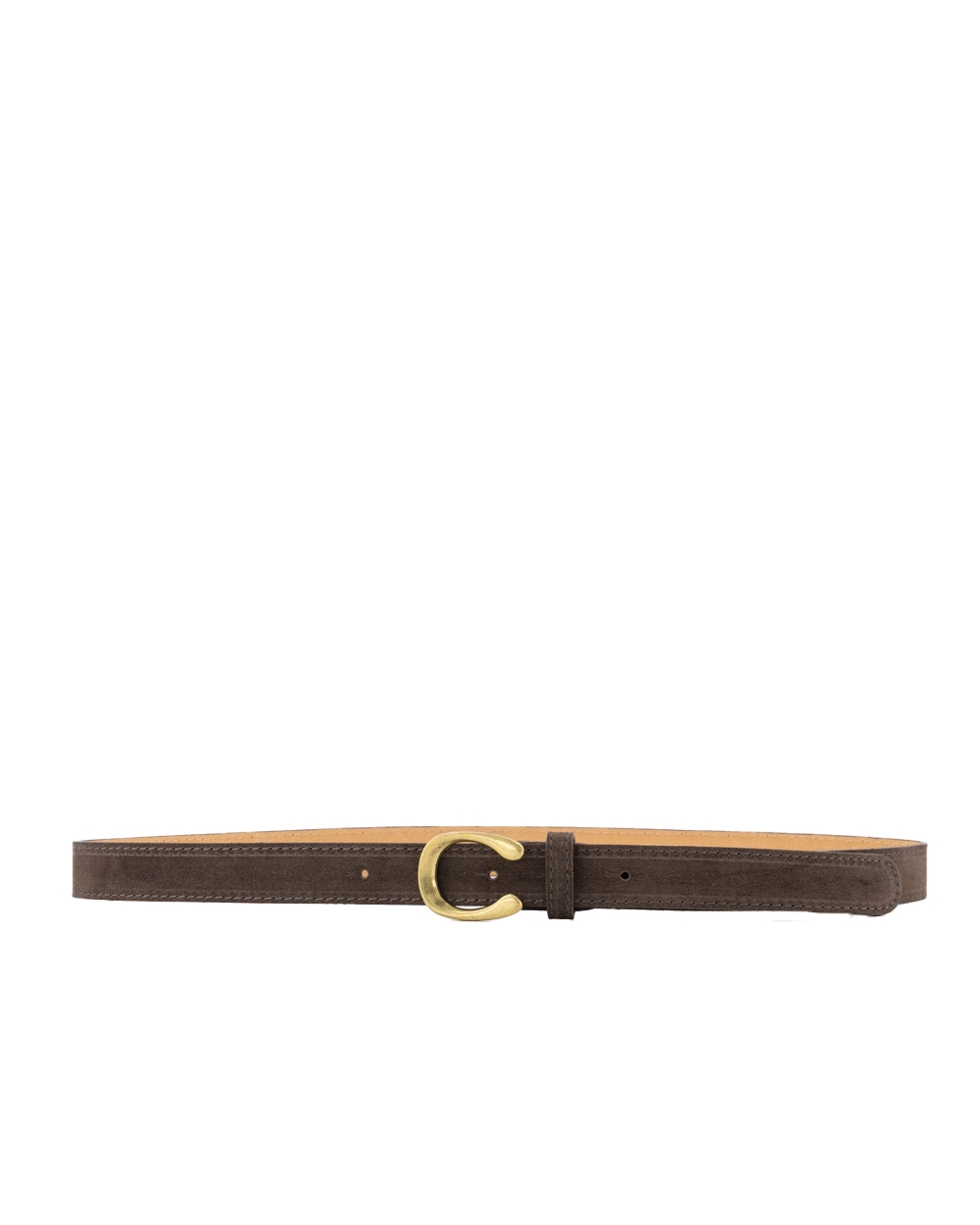 CECE RIEM SUEDE DONKERBRUIN