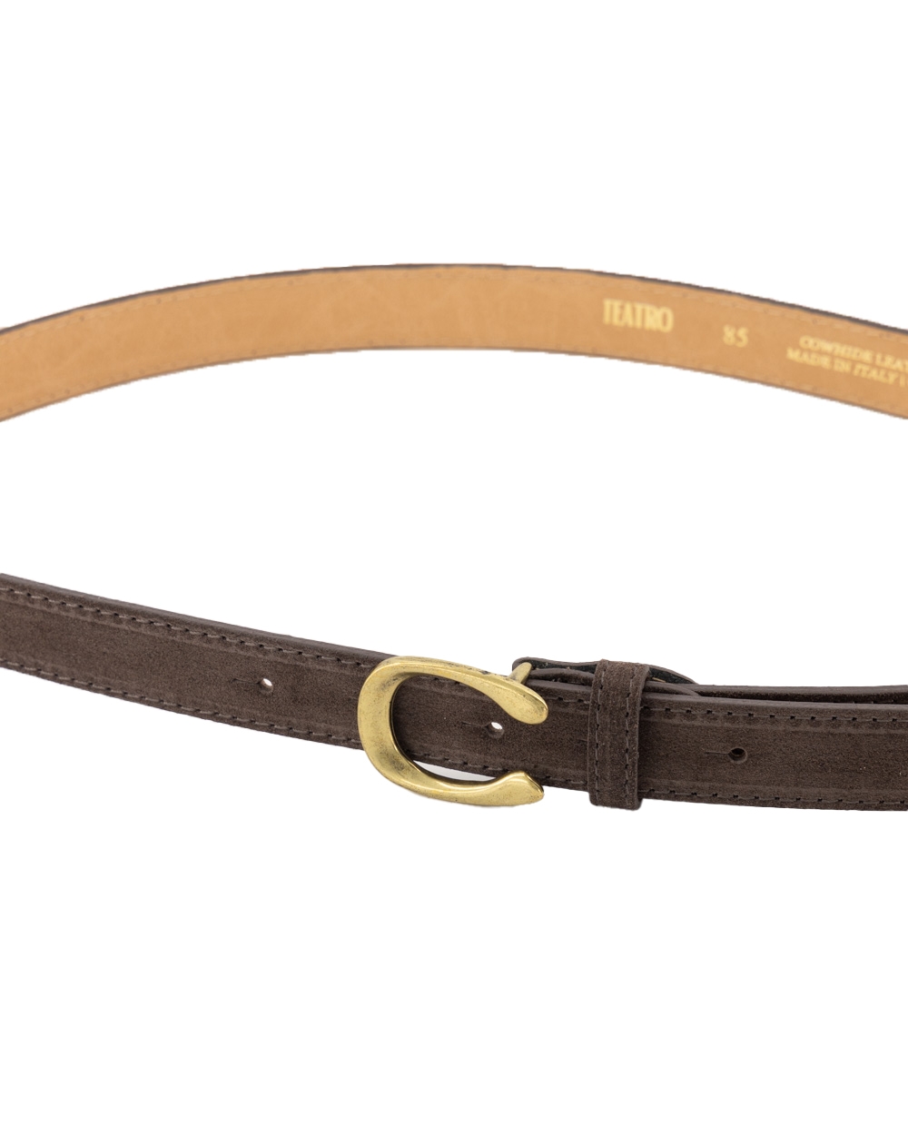 CECE RIEM SUEDE DONKERBRUIN
