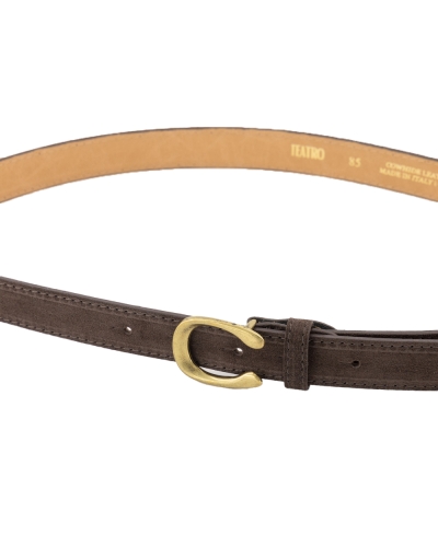CECE RIEM SUEDE DONKERBRUIN