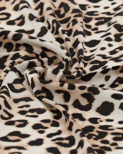 SATIJNEN LOOK SJAALTJE PANTERPRINT