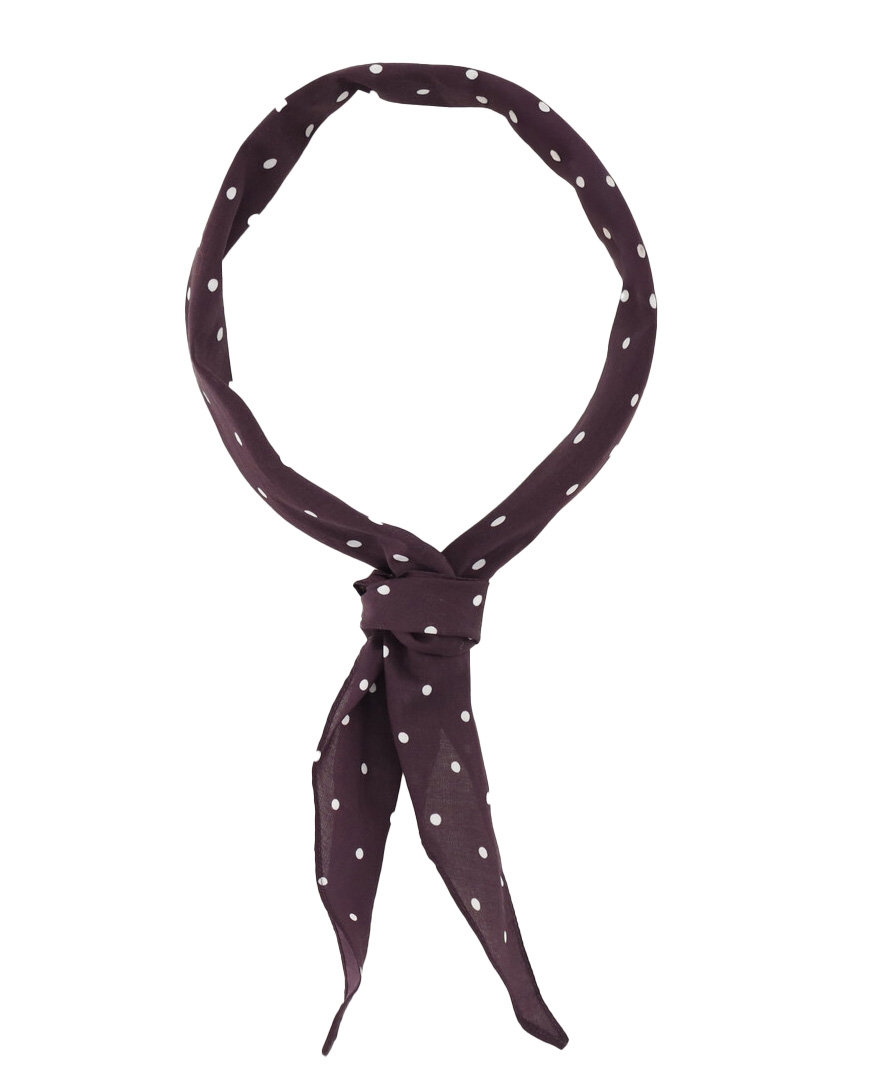 SJAALTJE POLKADOT BURGUNDY