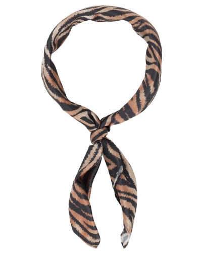 My Jewellery SATIJNEN SJAAL TIJGERPRINT BRUIN