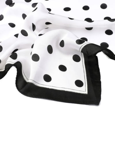 POLKADOT SJAALTJE ZWART/WIT | GOSSIP