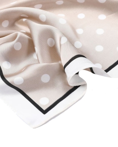 POLKADOT SJAALTJE BEIGE 