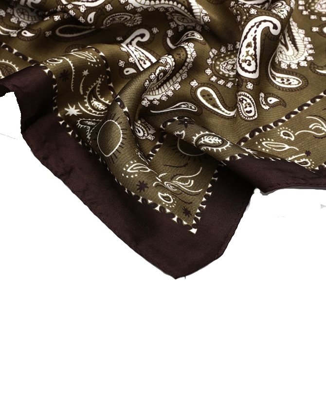SJAALTJE PAISLEY PRINT GROEN