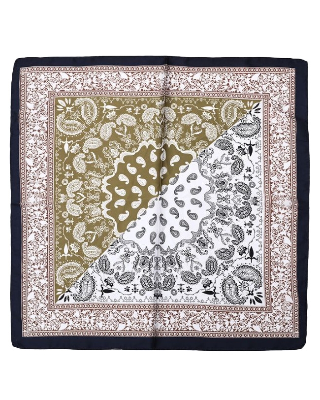 SJAALTJE PAISLEY PRINT GROEN