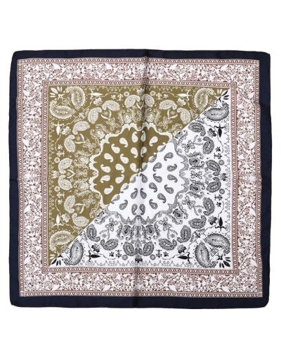 SJAALTJE PAISLEY PRINT GROEN