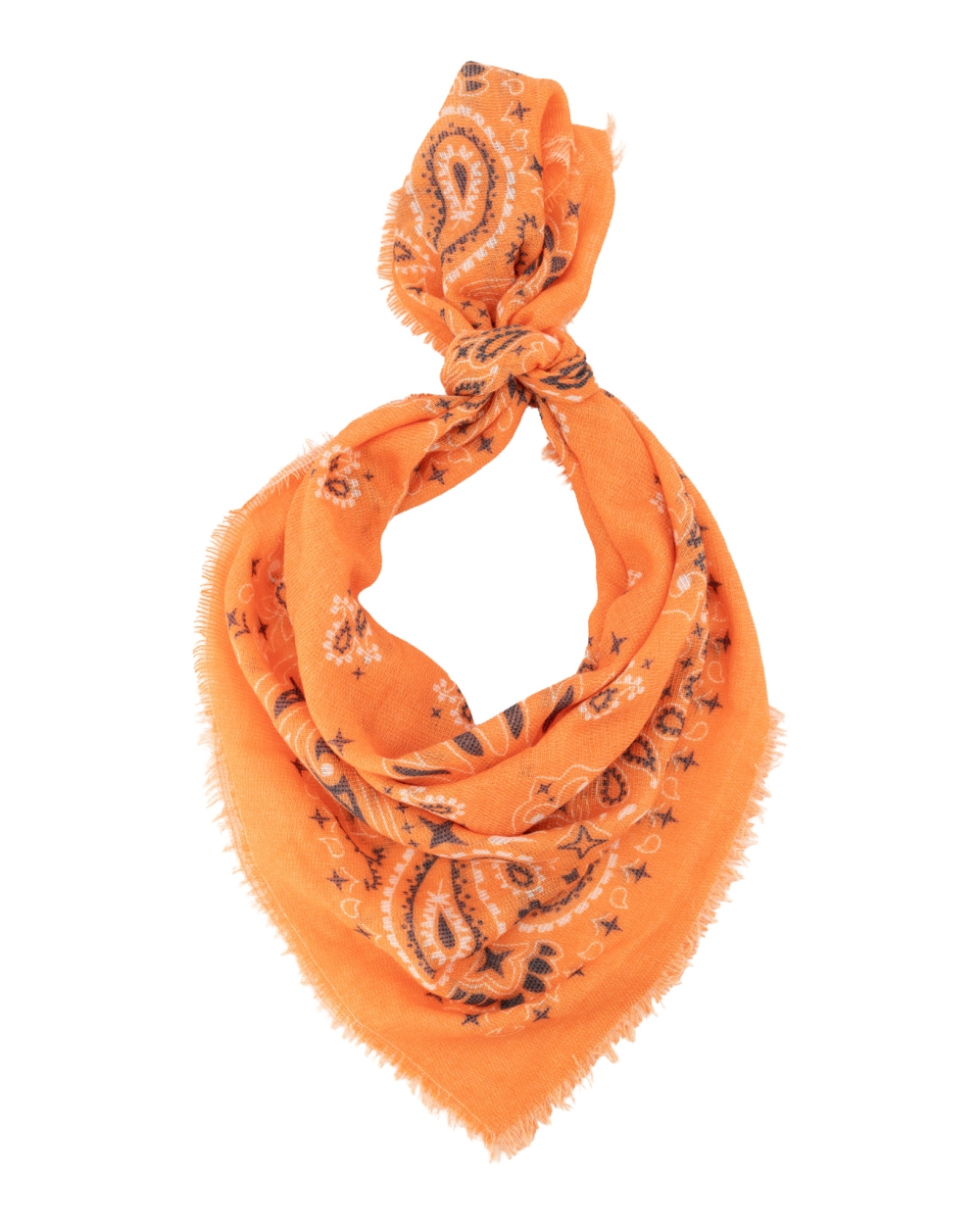 SJAAL PAISLEY PRINT FEE ORANJE