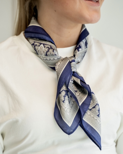 Gossip SATIJNEN SJAALTJE DONKER BLAUW