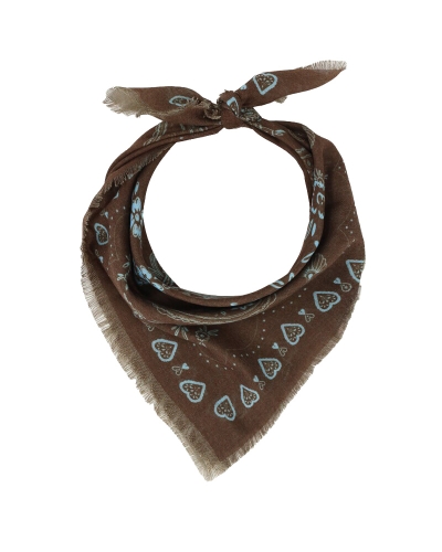 My Jewellery Scarf small paisley blue brown 58x MJ16507