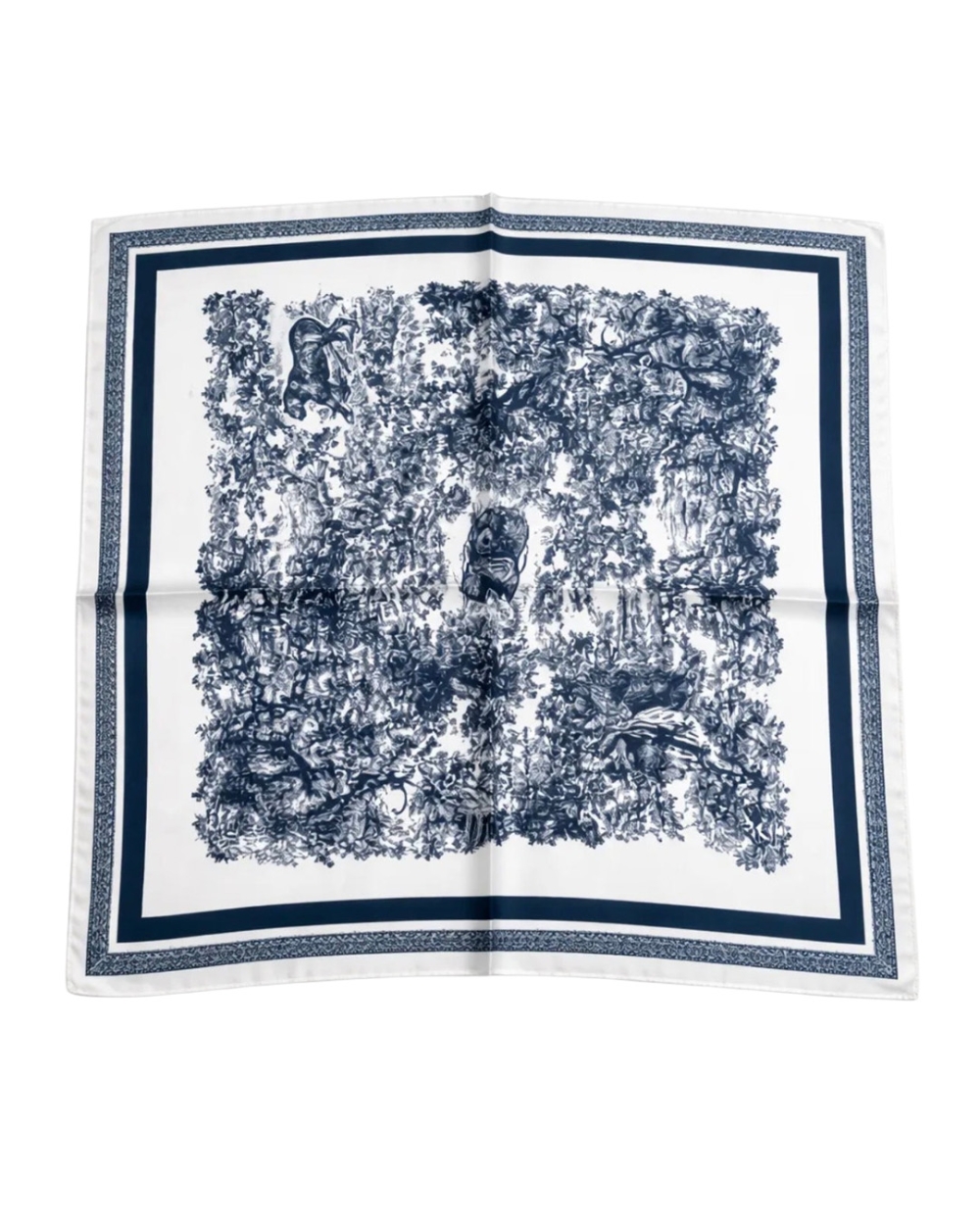SATIJNEN SJAALTJE DONKERBLAUW 