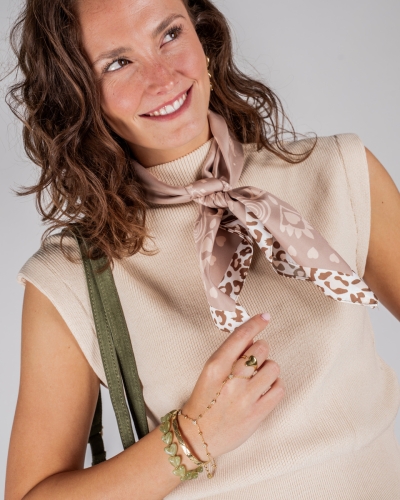Gossip SH70978 SJAALTJE PAISLEY MET LEOPARD