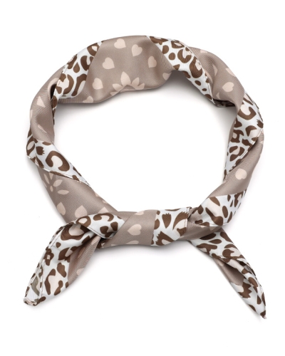 SJAALTJE PAISLEY MET LEOPARD TAUPE