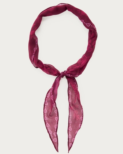 My Jewellery DIamond shape scarf paisley purple MJ16364