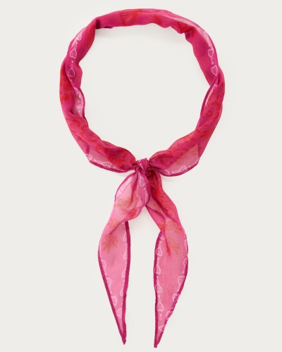 My Jewellery Diamond shape scarf paisley pink MJ16357