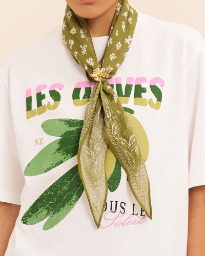 My Jewellery Scarf bandana olive green MJ15992