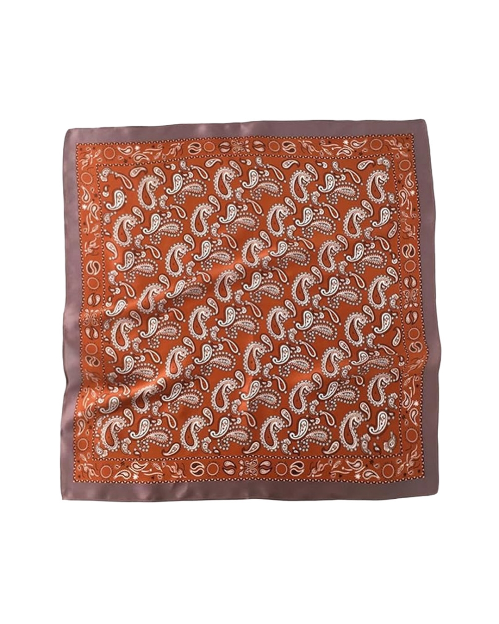 SATIJNEN SJAALTJE ORANJE/BRUIN