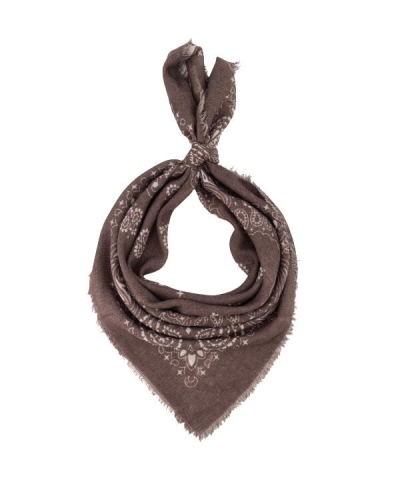 Gossip SJAAL PAISLEY PRINT FEE Donkerbruin